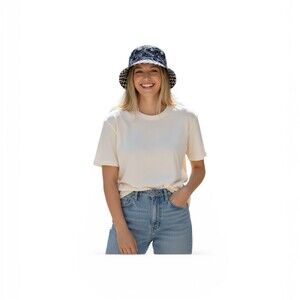 Ed Hardy Bucket Hat Unisex One Size Multicolor Patchwork Skull Graphic